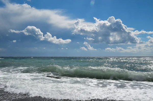 Crimea Vista Del Mar Negro Durante Buen Tiempo — Foto de Stock