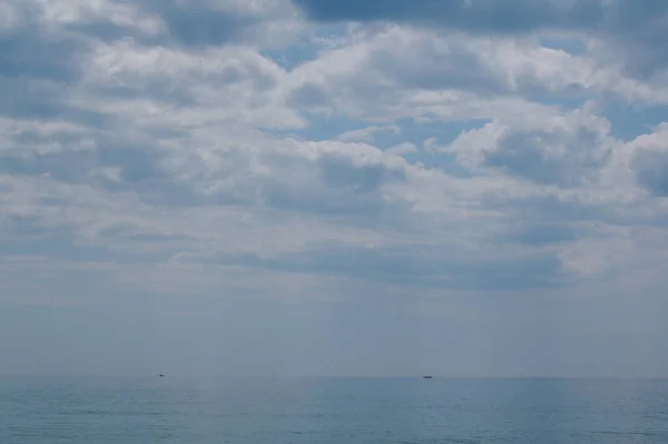 Mar Negro Crimea Vista Del Horizonte Marino Tiempo Nublado — Foto de Stock