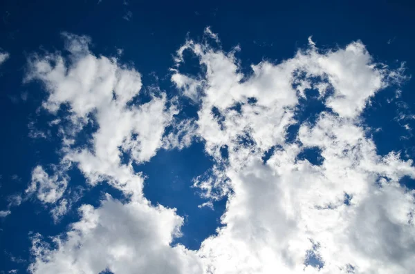 Wolke Weiße Wolken Vor Blauem Himmel Die Natur Ist Der — Stockfoto