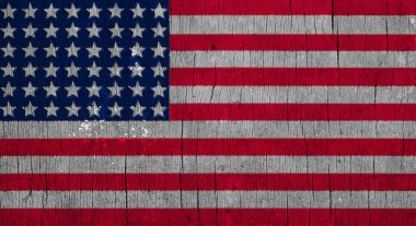 Amerikan bayrağı desenli. Şablon. Amerika önce gelir..