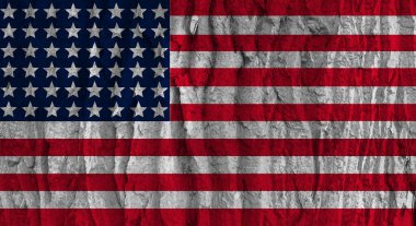 Amerikan bayrağı desenli. Şablon. Amerika önce gelir..