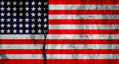 Amerikan bayrağı desenli. Şablon. Amerika önce gelir..