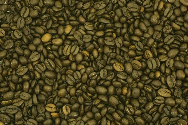 Chicchi Caffè Caffè Brasiliano Fondo Arabica Grani Robusta Consistenza Vuoto — Foto Stock