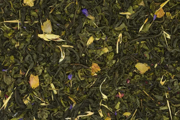 Ukrainian Tea Sheikh Treasury Tea Background Mixture Black Green Tea — Stock Photo, Image