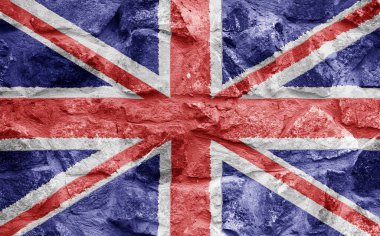 Ağaç kabuğu dokusunda İngiliz bayrağı. İngiltere 'de resmi tatillerde tebrik kartları için arka plan. Anma ve Uzlaşma Günü 'nde. Mayıs tatili. Bahar tatili. Kraliçe 'nin doğum günü.