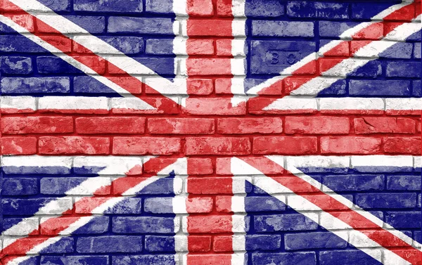 Bandiera Britannica Sfondo Corteccia Texture Sfondo Biglietti Auguri Festività Britanniche — Foto Stock