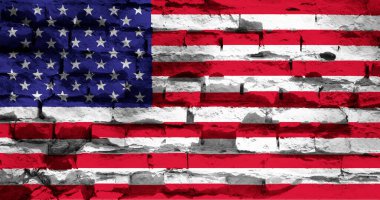 Doku arka planında ABD bayrağı. ABD resmi bayramlarında tebrik kartları için arka plan. Anma Günü ve Bağımsızlık Günü. Martin Luther King, Başkanlık, İşçi Bayramı.