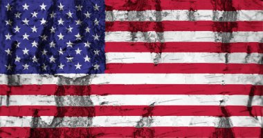 Doku arka planında ABD bayrağı. ABD resmi bayramlarında tebrik kartları için arka plan. Anma Günü ve Bağımsızlık Günü. Martin Luther King, Başkanlık, İşçi Bayramı.