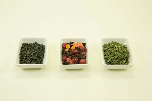 Orientalischer Tee Vietnamesischer Tee Phat Chinesischer Früchtetee Und Japanischer Matcha — Stockfoto