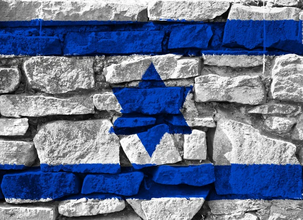 Чернильный Флаг Израиля Текстуре Марте 1949 Года Израильские Вооруженные Силы — стоковое фото