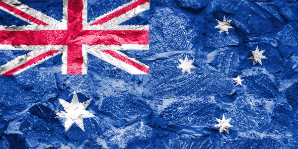 Australia flag on texture background. Background for greeting cards for Australia public holidays. Australia Day, ANZAC Day, Queen's Birthday, Labour Day.