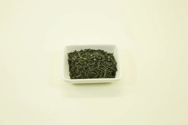 Čínské Zelený Čaj Zelený Čaj Wuhanu Provincie Hubei Izolováno Bílé — Stock fotografie