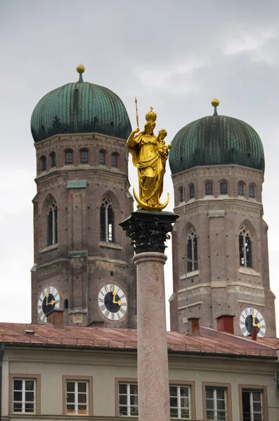 Arquitectura Inolvidable Munich Centro Histórico Ciudad Capital Baviera Distingue Por — Foto de Stock