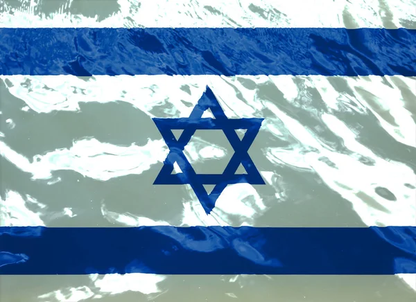 Israel flag on texture background. Background for greeting cards for Israel public holidays. Israel\'s Independence Day, Purim, Passover, Jerusalem Day, Hanukkah are the important holidays in Israel.