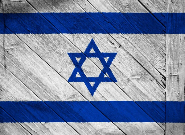 Bandera Israel Sobre Fondo Textura Antecedentes Para Tarjetas Felicitación Para — Foto de Stock