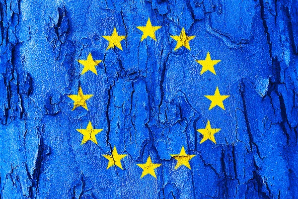 Zászló Textúra Háttérrel Uniós Munkaszüneti Napok Üdvözlőlapjainak Háttere Európa Napot — Stock Fotó
