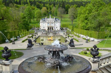 Bavyera 'daki Kral Ludwig' in Kalesi - LINDERHOF, GERMANY