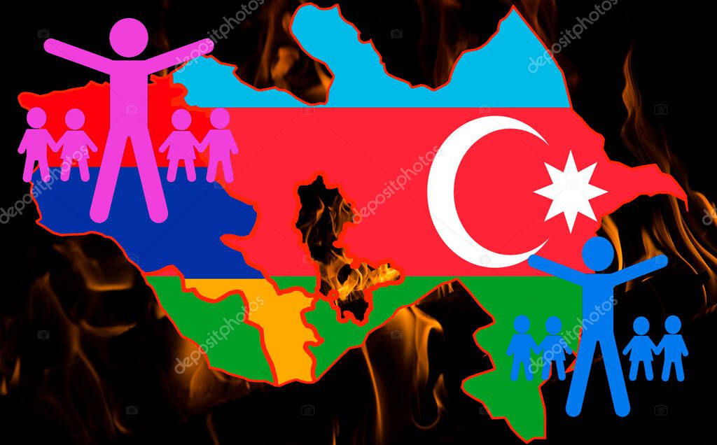 Guerra. Conflicto entre Armenia y Azerbaiyán por NagornoKarabaj