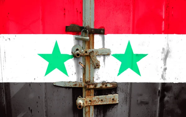 Bandera Siria Está Textura Plantilla Pandemia Coronavirus Los Países Pueden — Foto de Stock