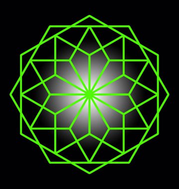 Örümcek ağı altıgen 'i. İş logosu. Tasarımcı için içerik. Yeni yıl fantezileri kar taneleri teması üzerine.