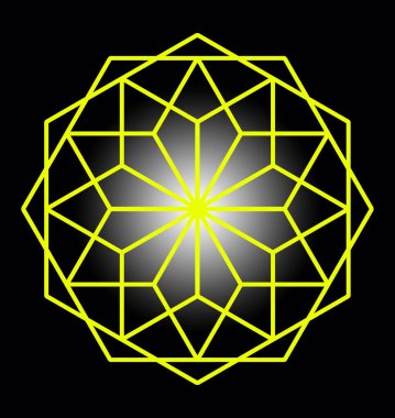 Örümcek ağı altıgen 'i. İş logosu. Tasarımcı için içerik. Yeni yıl fantezileri kar taneleri teması üzerine.