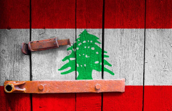 Bandera Del Líbano Está Textura Plantilla Pandemia Coronavirus Los Países — Foto de Stock