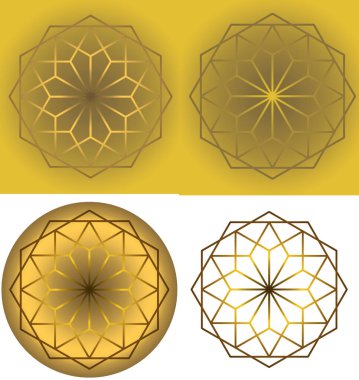 Örümcek ağı altıgen 'i. İş logosu. Tasarımcı için içerik. Yeni yıl fantezileri kar taneleri teması üzerine.