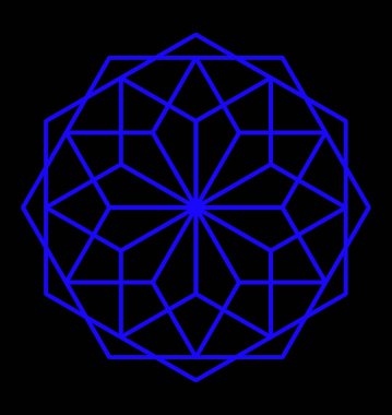 Örümcek ağı altıgen 'i. İş logosu. Tasarımcı için içerik. Yeni yıl fantezileri kar taneleri teması üzerine.