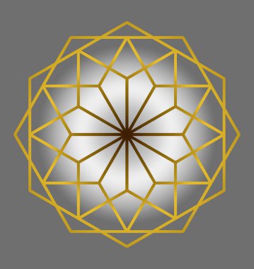 Örümcek ağı altıgen 'i. İş logosu. Tasarımcı için içerik. Yeni yıl fantezileri kar taneleri teması üzerine.