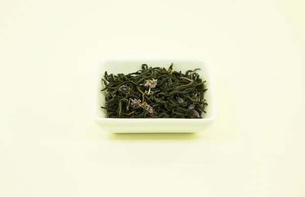 Chá Russo Sally Florescente Ivan Chá Isolado Recipiente Branco Sobre — Fotografia de Stock