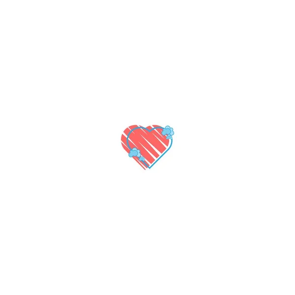 Logo Amor Icono Plantilla Ilustración — Archivo Imágenes Vectoriales