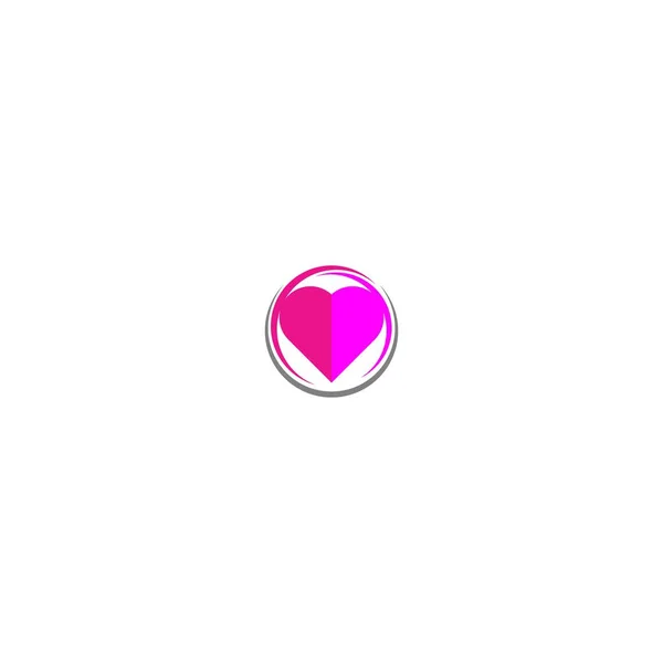 Love Logo Icon Illustration Template — Stock Vector