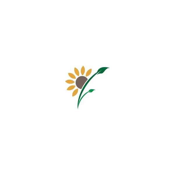 Illustration Conceptuelle Logo Sun Flower — Image vectorielle