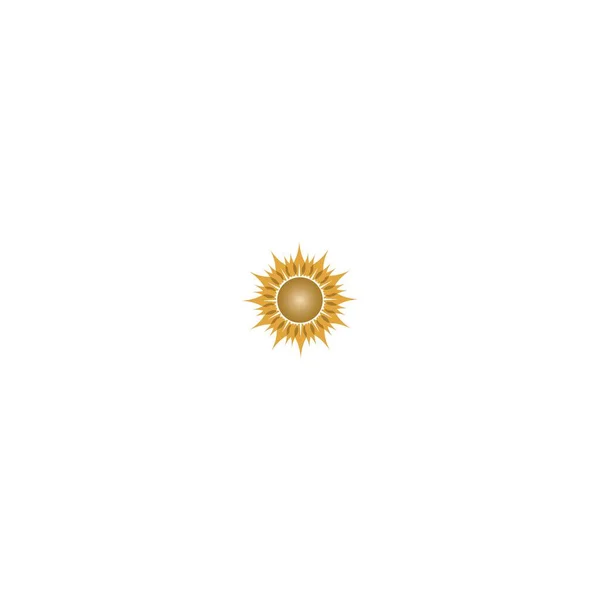 Sun Flower Logo Icona Concetto Illustrazione — Vettoriale Stock