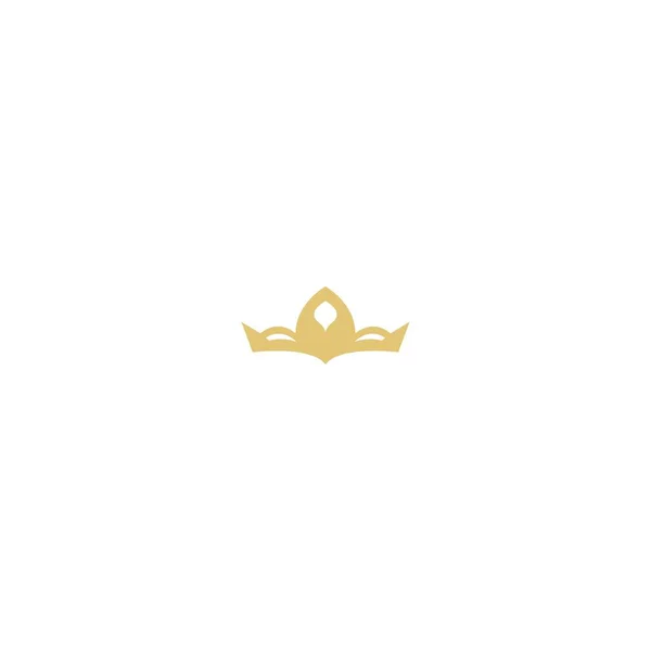 Crown Concept Logotyp Ikon Design Mall — Stock vektor