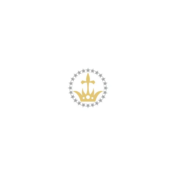 Koncepcja Korony Szablon Logo Design — Wektor stockowy
