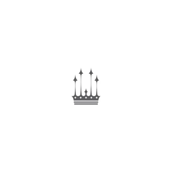 Plantilla Diseño Icono Logotipo Crown Concept — Vector de stock