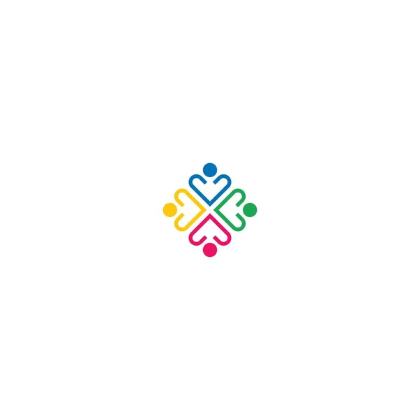 Family Logo Template Icon Illustrasi — Stockvektor