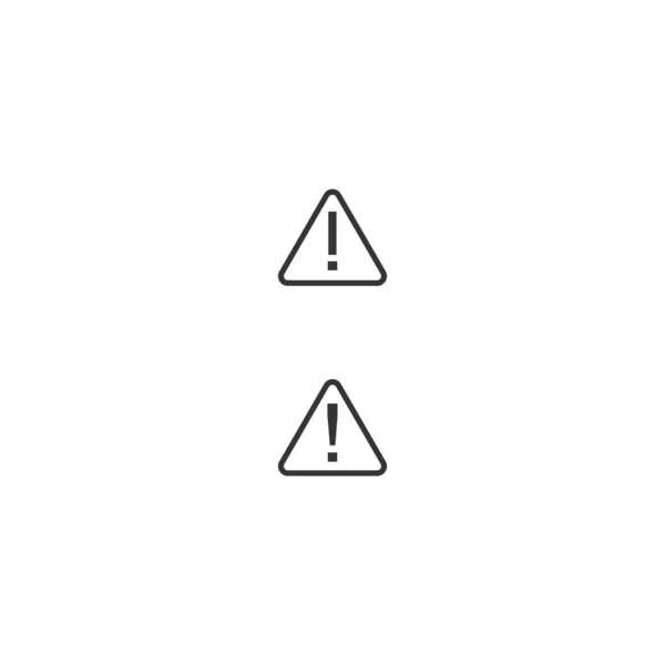 Warning Logo Prohibition Exclamation Mark Beware Icon Template Illustration — 스톡 벡터