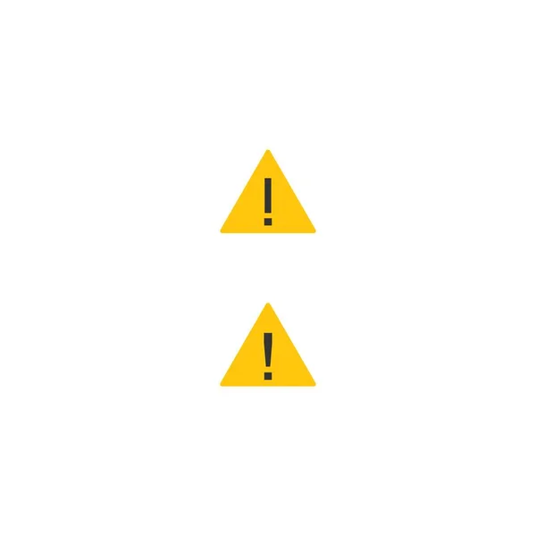 Warning Logo Prohibition Exclamation Mark Beware Icon Template Illustration — Stock Vector