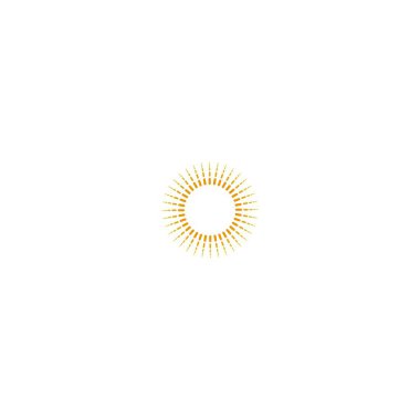 Sun logo icon template illustration