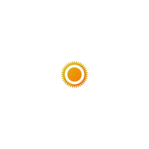 Sun Logo Icon Template Illustration — Stok Vektör