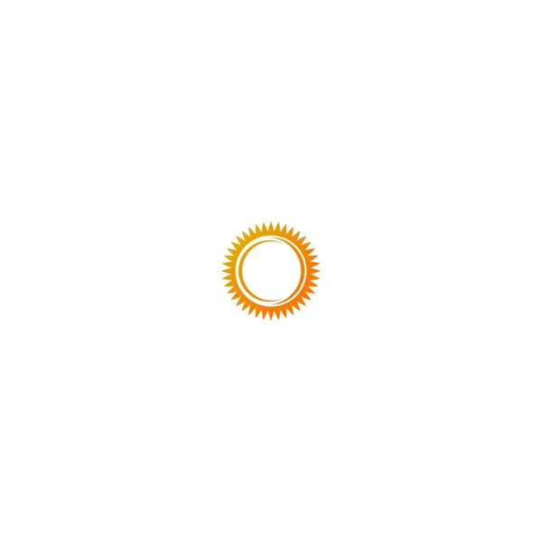 Sun Logo Icon Template Illustration — Stock Vector