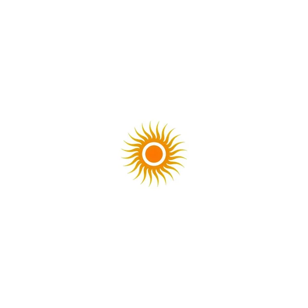 Sun Logo Icon Template Illustration — Stok Vektör