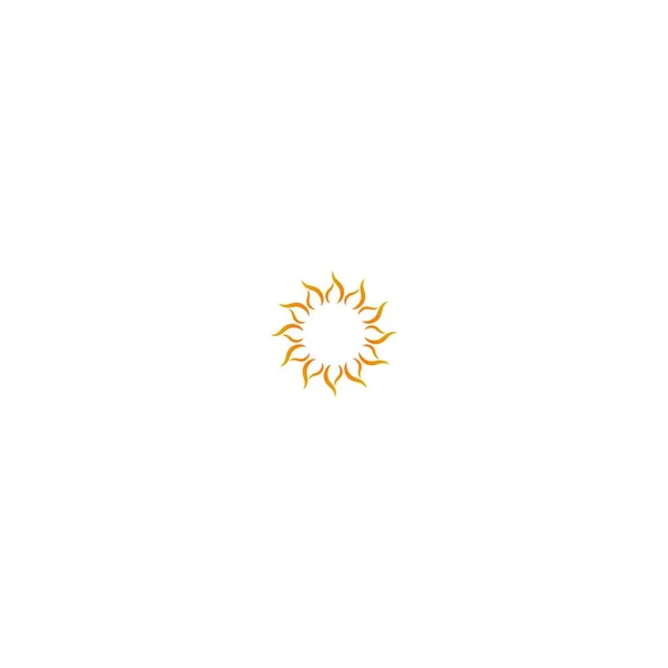 Sun Logo Icon Template Illustration — Stok Vektör