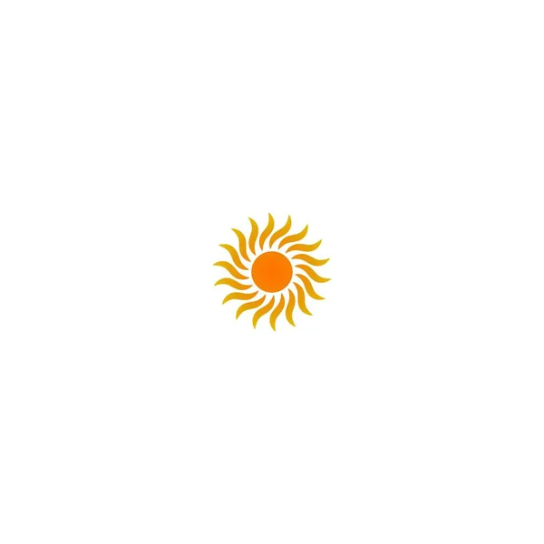 Sun Logo Icon Template Illustration — Stok Vektör