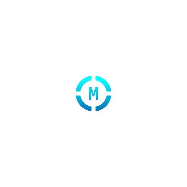 Gradyan Renklerde Logo Harfi Tasarımı Kavramı — Stok Vektör