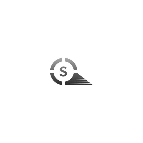 Circle Logo Letter Design Concept Gradient Colors Illustration — Stock Vector