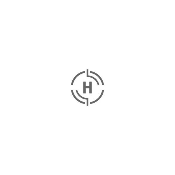 Moderne Cirkel Shot Minimalistische Logo Brief Creatief Ontwerp Concept — Stockvector