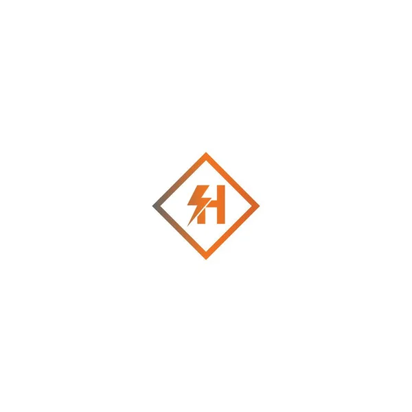 Lightning Letter Logotype Gradient Color Design Concept Illustration — Stock Vector